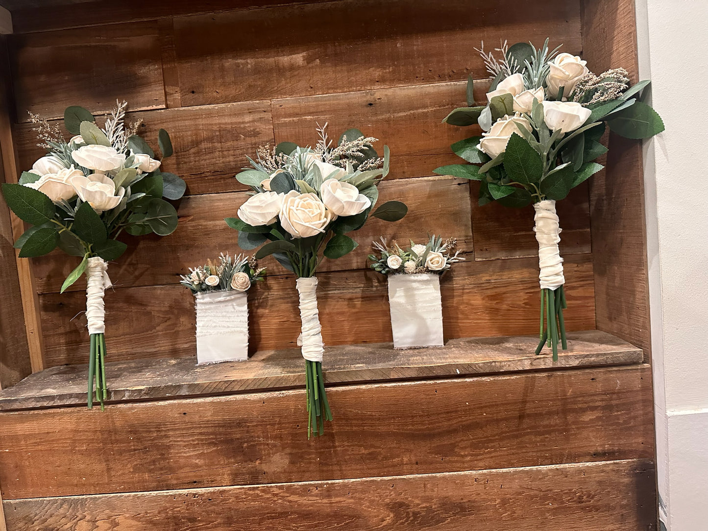 Wood Flower Wedding Bundle by Marshland Creative, wood flower artist