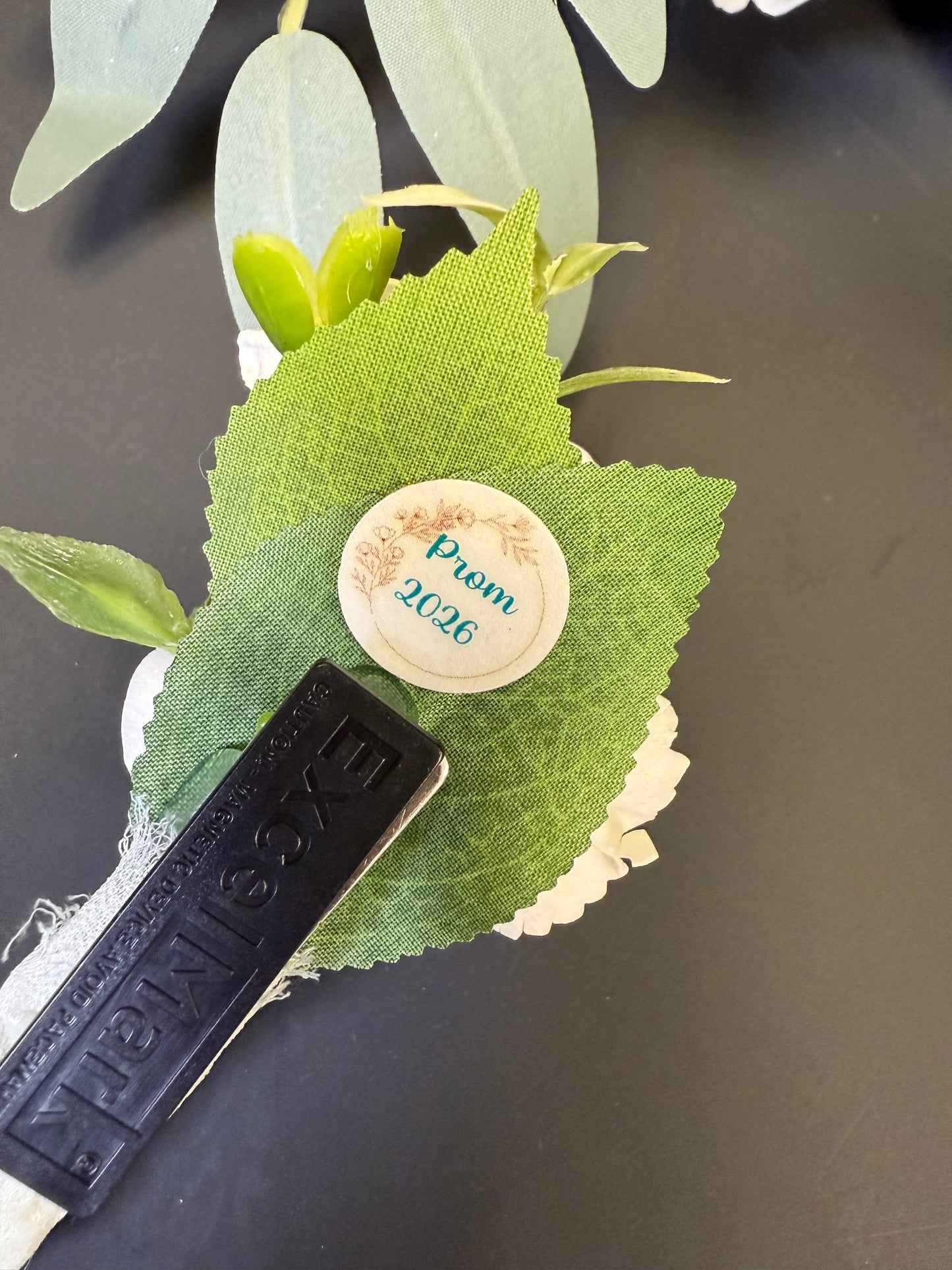 Champagne Prom Bouquet Set | Wood Flower Keepsake | Boutonniere or Arm Garter